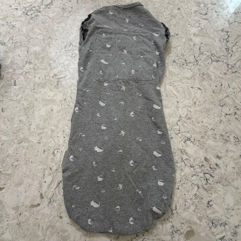 Gray SNOO Sack Celestial Sleep Sack Size M 3-6 Months Vented Cozy Organic Cotton
